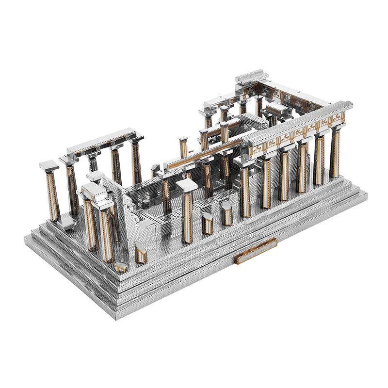 

Микромир храм Афины Athenaeum Архитектура 3D металлические головоломки DIY сборка модель Наборы лазерная резка головоломки игрушки J048