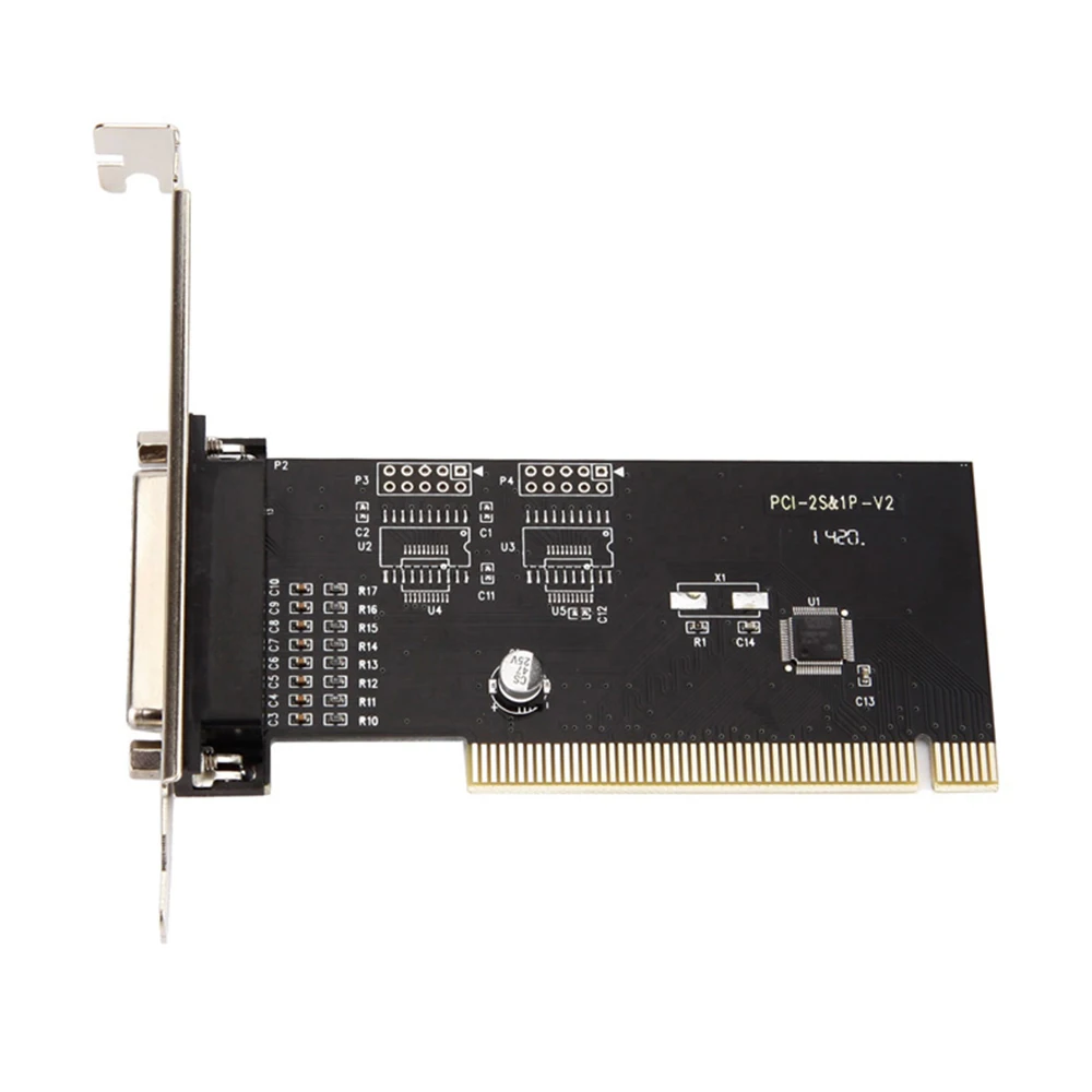 DIEWU PCI параллельный порт Расширительная карта адаптер к параллельному 25pin DB25