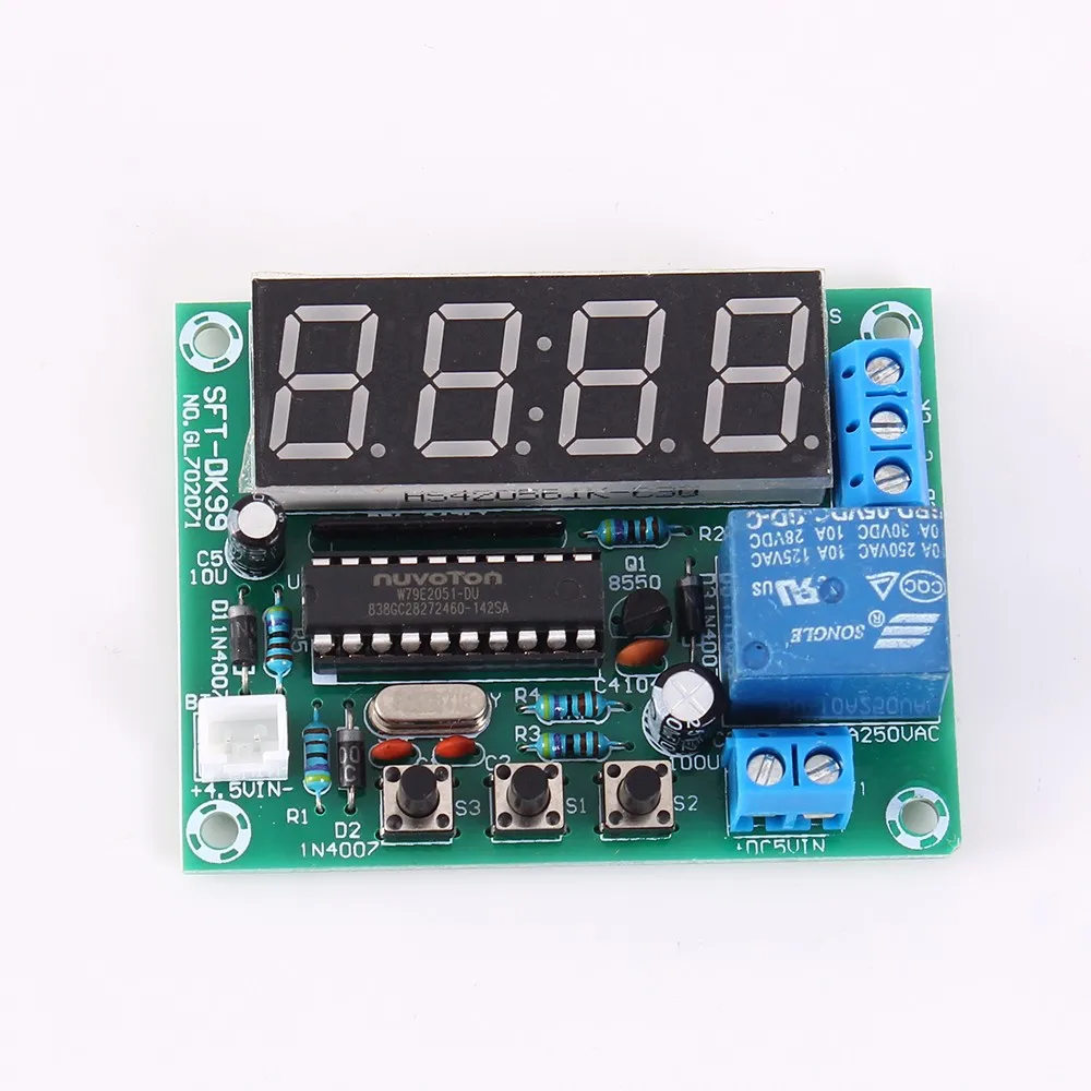 4Bit 0.5in DC 3 5 V-5V светодиодный электронные часы модуль 24 часов Таймер 51