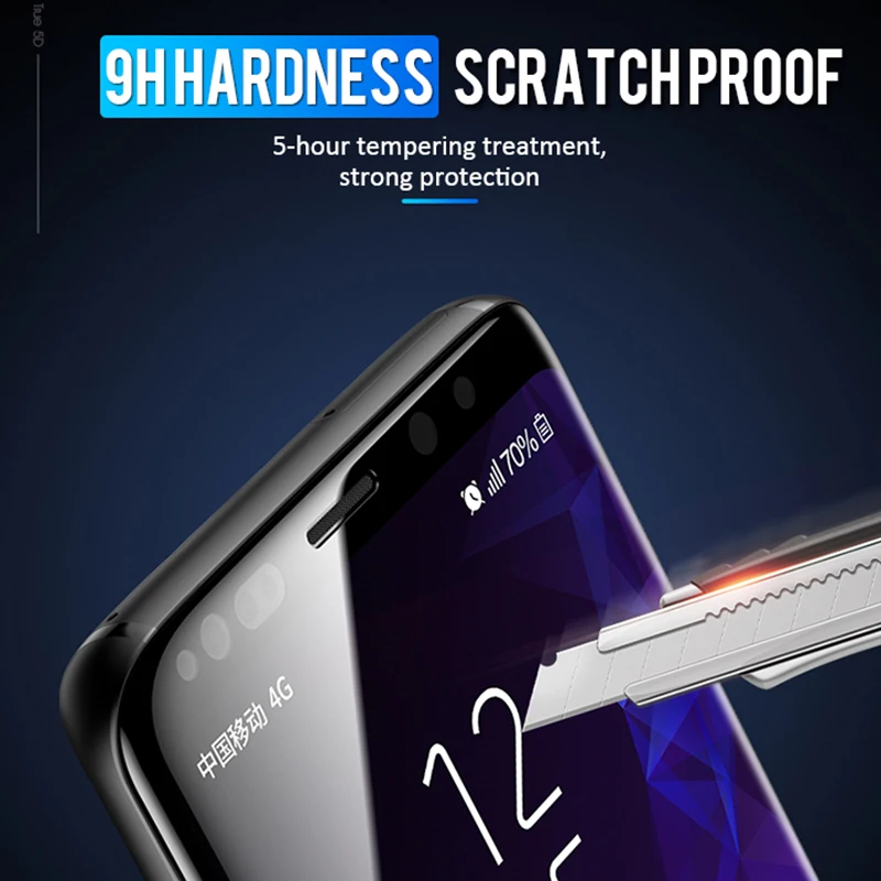 20D изогнутые все закаленное Стекло на для Samsung Galaxy S8 S9 S7 S6 Edge Plus Экран протектор