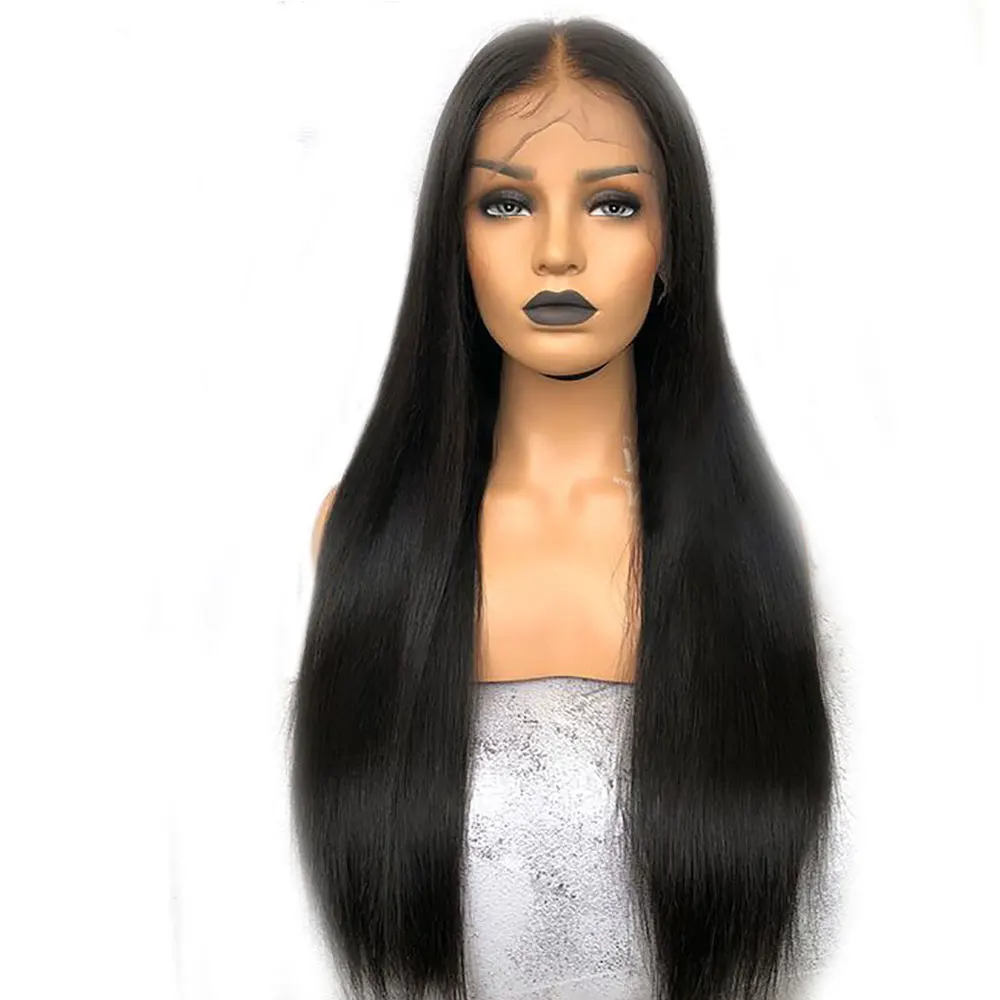 130 Densty полный кружево человеческие волосы Искусственные парики предварительно