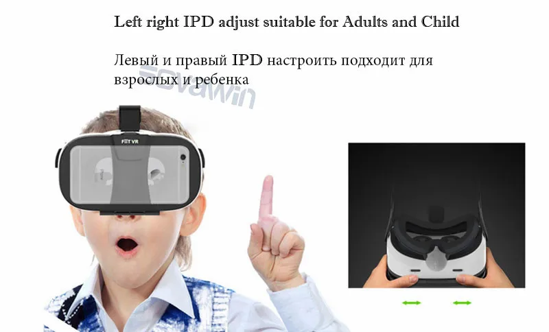 Fiit 2n VR виртуальной реальности игры видео модели смартфон 3D очки гарнитура очки Google картон шлем для 4-6 'телефон