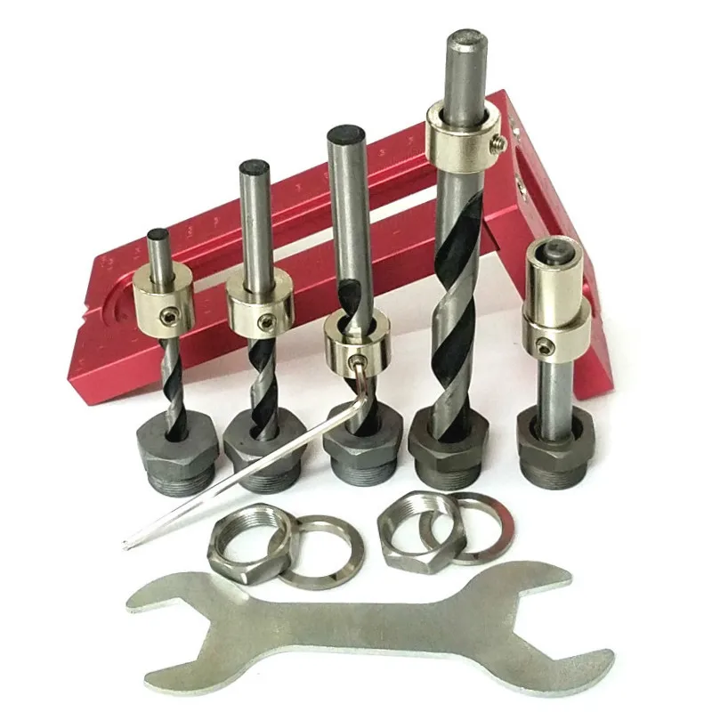 Деревообрабатывающий карман отверстие винт джиг сверла Набор для вышивки