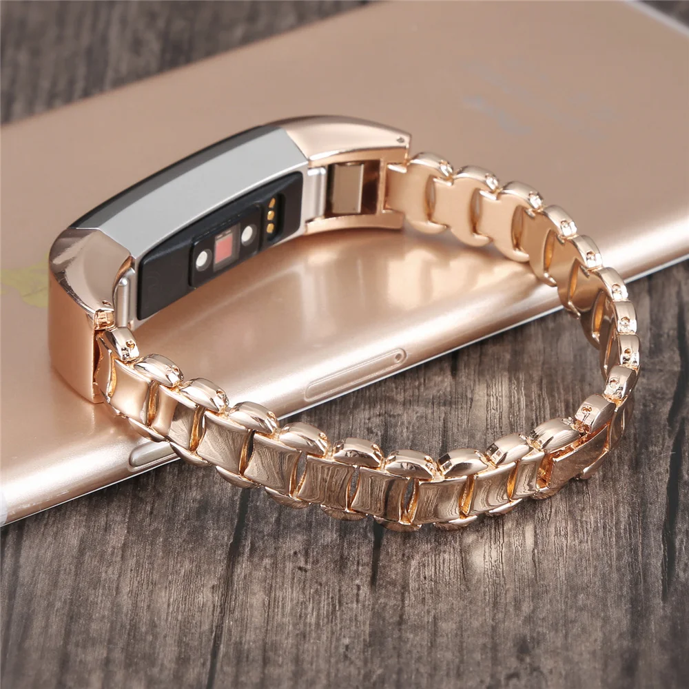 Watch Wrist Band Luxury Genuine Stainless Steel Strap For Fitbit Alta/Alta HR Tracker Accessories Metal link btacelet watchstrap | Наручные