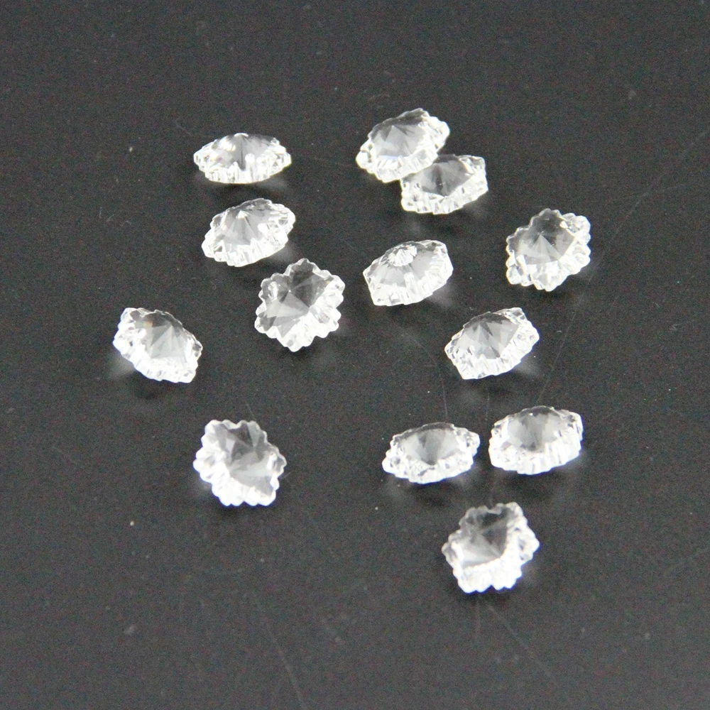 

Double Hole Crystal 14mm 1000pcs Crystal Useful Snowflake Beads For Stage Decoration Wholesales