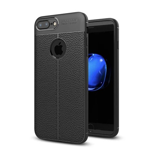 Black BSLIUFANG роскошный противоударный матовый чехол для iPhone 6 7 8 Plus 6s TPU кожаный мягкий чехол для телефона iPhone X XR XS Max чехол - Color: Black