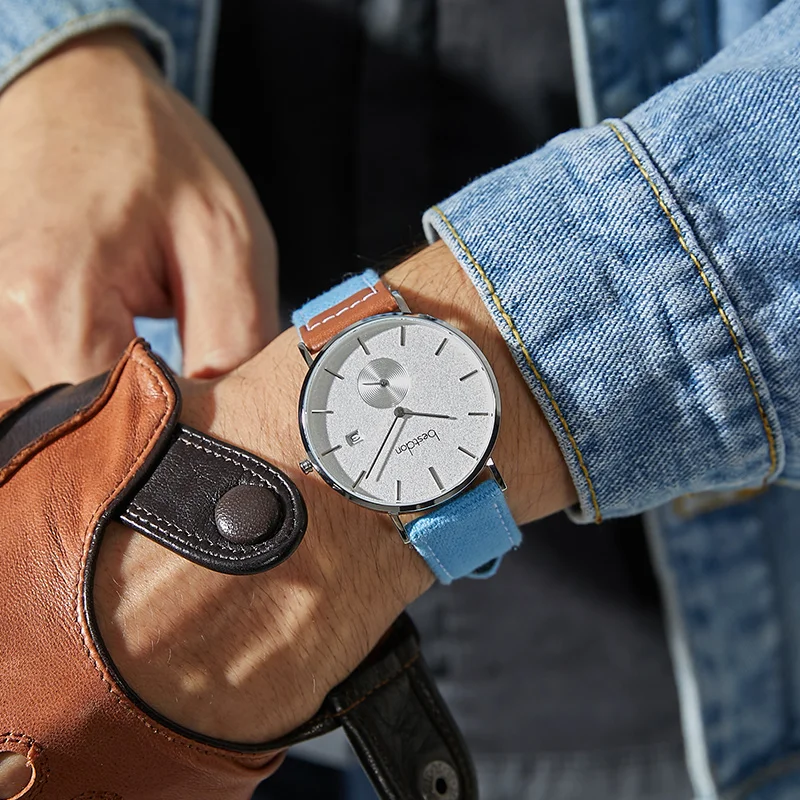 Часы мужские водонепроницаемые кварцевые с ремешком в стиле ретро | Наручные