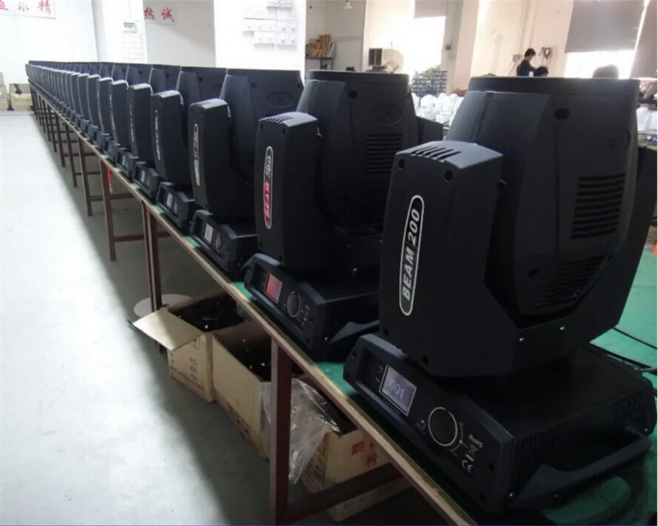 6 шт. луч 200 Вт 5R fascio di luce LED движущаяся головка DMX512 partito fase Дискотека del