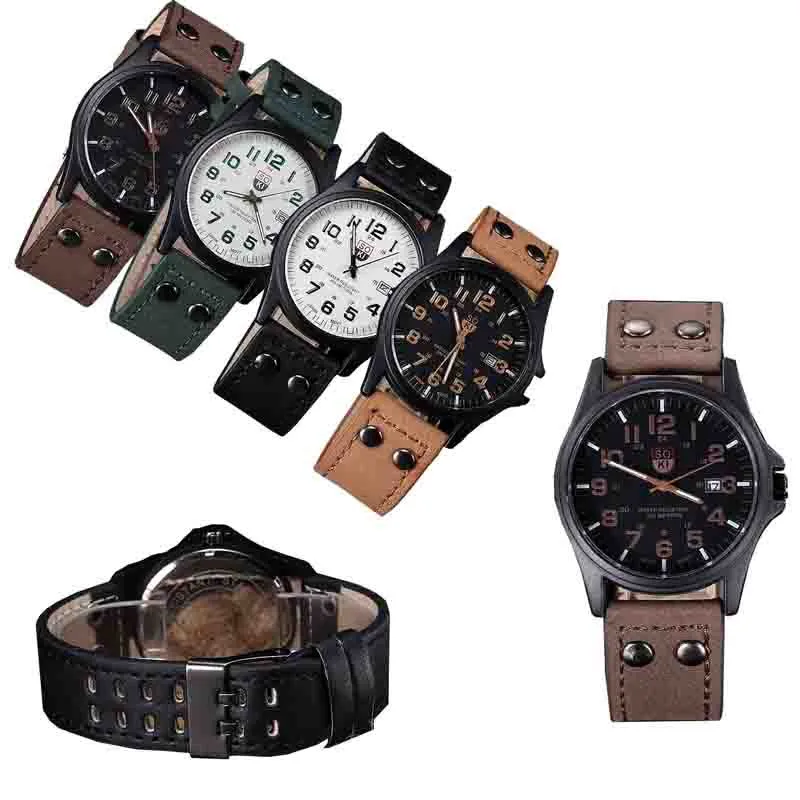 Модные Повседневные нейтральные мужские часы унисекс с ремешком военные