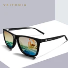 Солнцезащитные очки VEITHDIA унисекс, винтажные очки с поляризационными стеклами из TR90 в алюминиевой оправе, аксессуары для мужчин и женщин, 6108