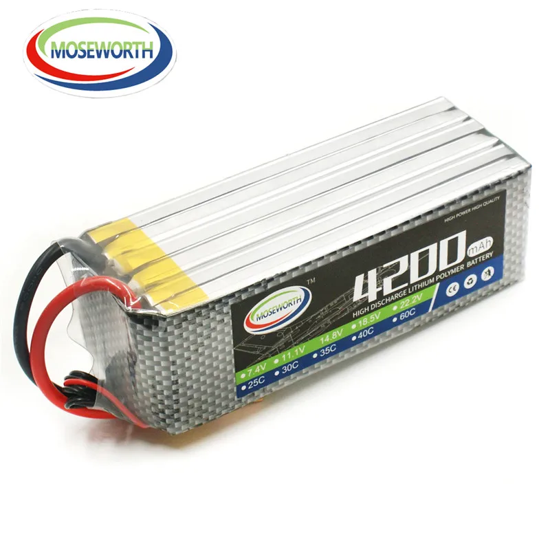 Аккумулятор LiPo 6S 22 2 в 4200 мАч 30C Max 60C для радиоуправляемых самолетов вертолетов