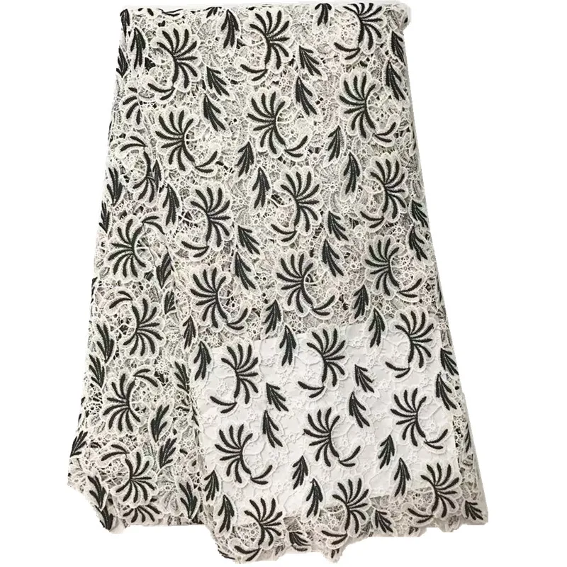 High Quality African Lace Fabric For Wedding 2017 Embroidered French Mesh Fabrics Green Guipure Cord | Дом и сад