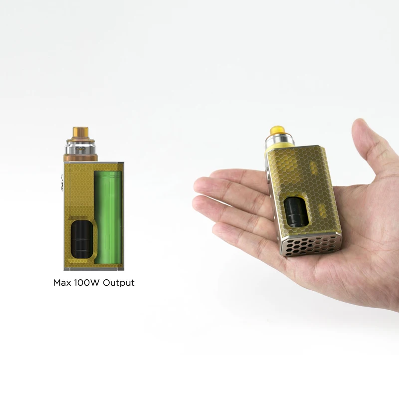 Оригинал Wismec LUXOTIC BF коробка комплект с Tobhino RDA 7 5 мл Выход бутылки 100 Вт Vape 810 верхняя
