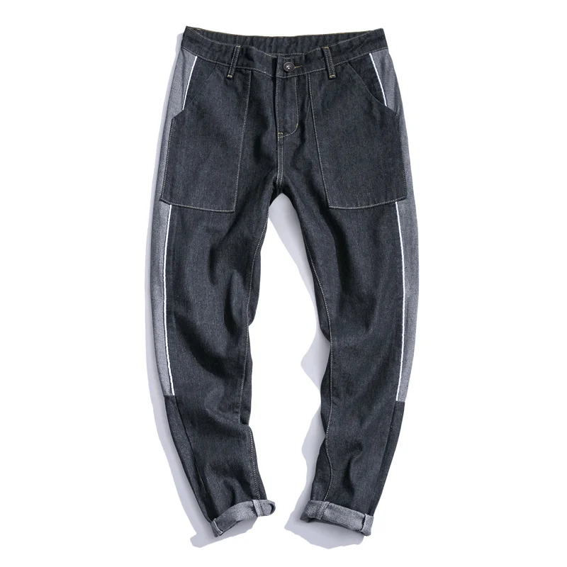 

Autumn New Jeans Men's Large Size Straight Slim Casual Pants Men's Cotton Fashion Loose Micro-elastic Jeans Size M-5XL