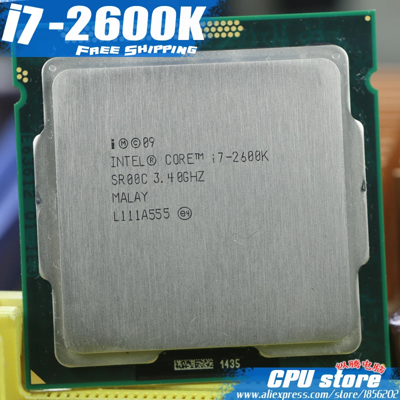 Процессор Intel Core i7 2600K i7-2600K(8 Мб кэш-памяти, 3,40 ГГц) шесть ядер ЦП LGA 1155 корректно работающий настольный процессор