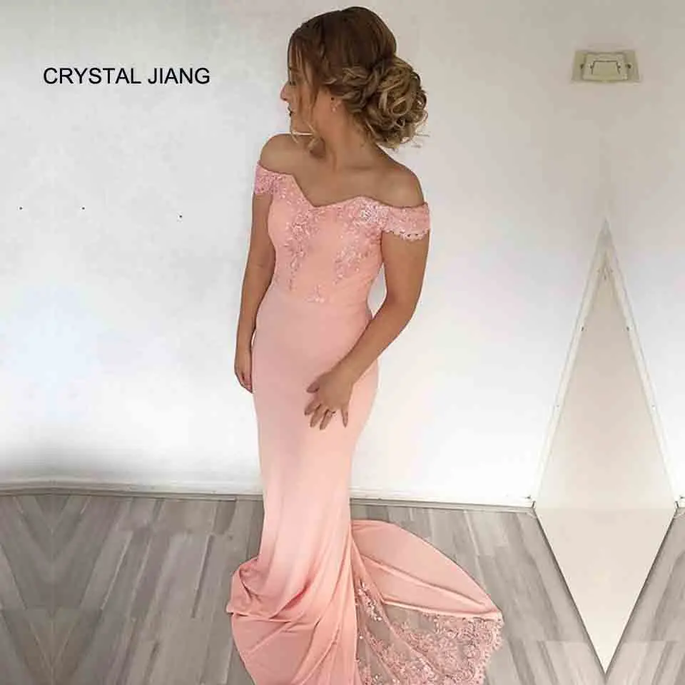 Новая мода 2018 Румяна с открытыми плечами розовый спандекс Русалка Подружка