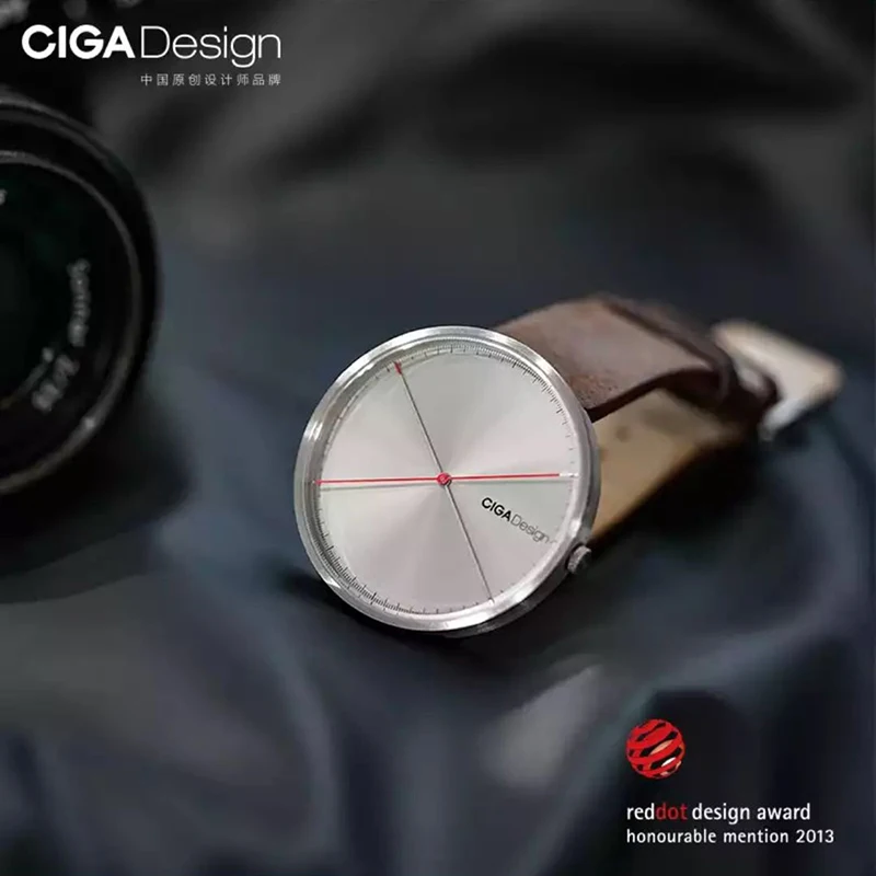 Мужские часы серии X Xiaomi CIGA Дизайнерские наручные Reddot Winner Модные Простые ретро