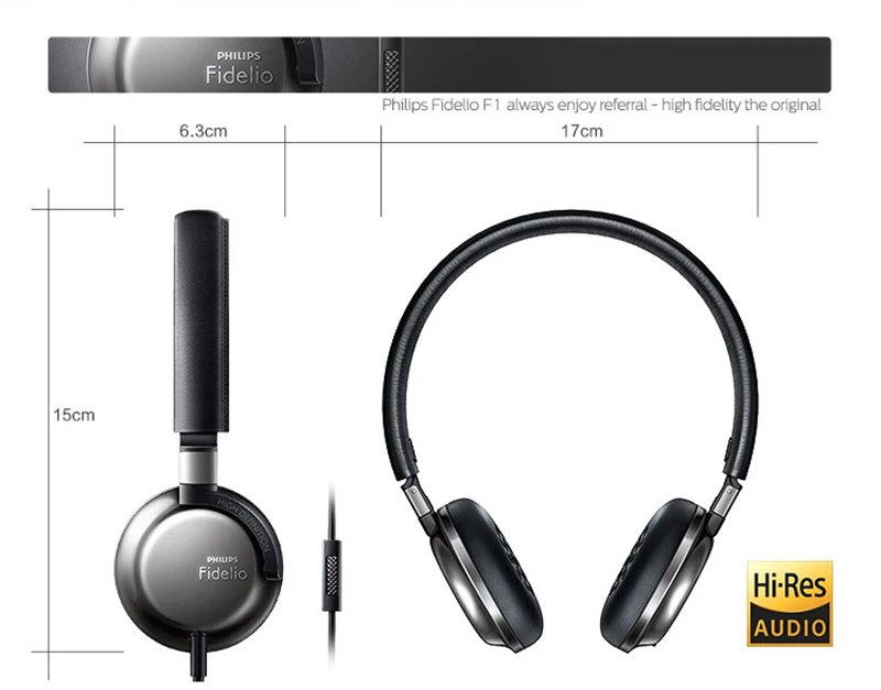 Наушники Philips Fidelio F1 получили лучший продукт в году с 40 мм приводом высокой мощности длиной 2 метра для смартфонов xiaomi