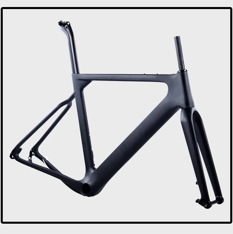 Карбоновая дорожная рама 27,5 er/700c гравийная велосипедная рама mtb карбоновый дисковый тормоз Велокросс велосипедная Рама в комплекте 650b через ось 12*142 мм