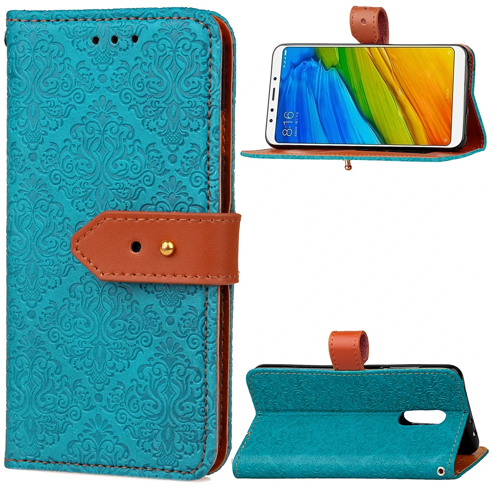 Новый кожаный кошелек для Redmi Note 5 магнитный держатель кредитных карт