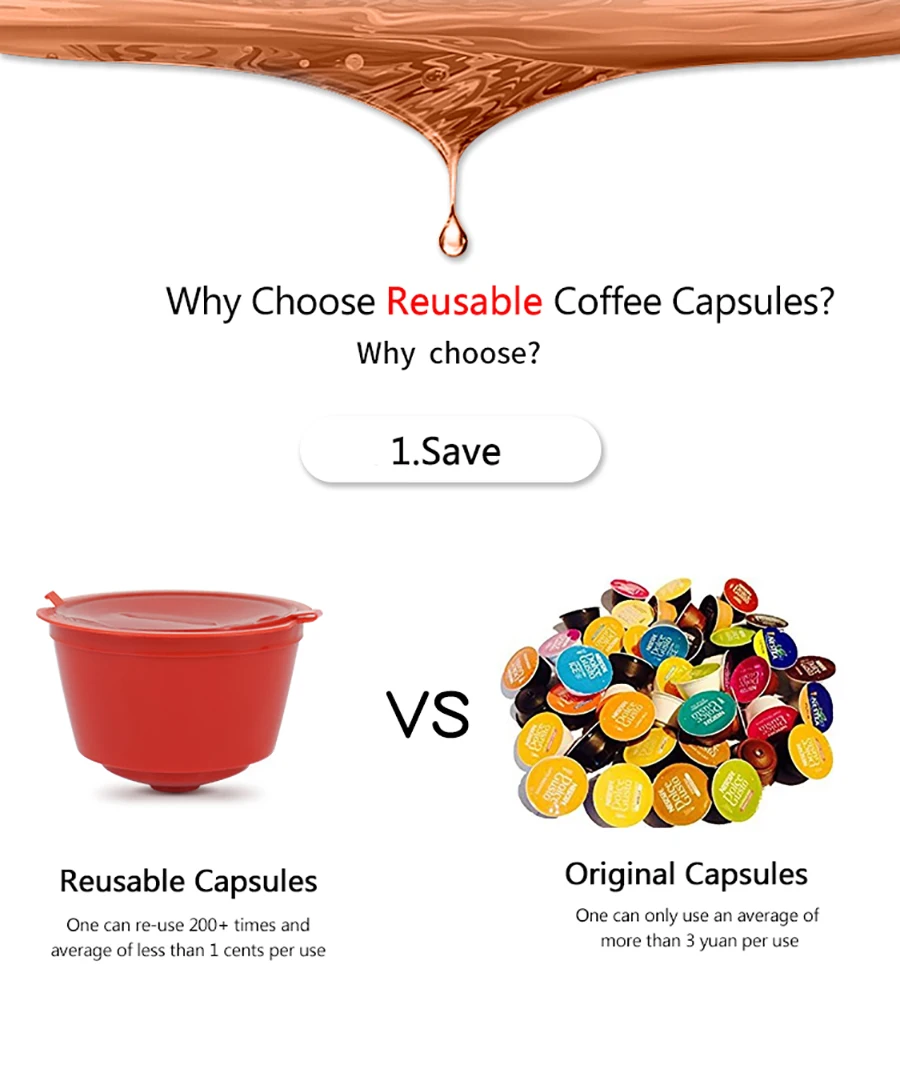 3/9 шт. многоразового combinacapsule Кофе капсула nescafe 6 цветов Dolce Gusto многоразового пользования капсулы Рождество капсулы 1 ложка+ 1 щетка
