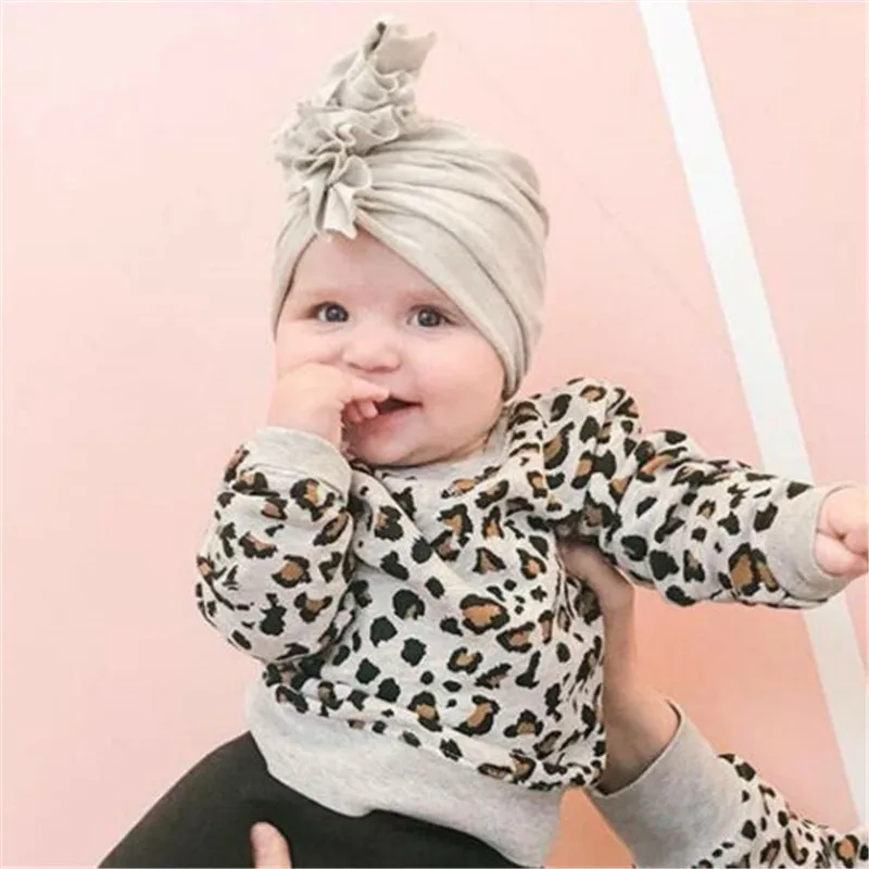 Cute Newborn Toddler Beanie Hats Headwear Kid Baby Boy Girl Indian High Elastic Stretch Turban Knot Cotton Solid Head Hat | Аксессуары