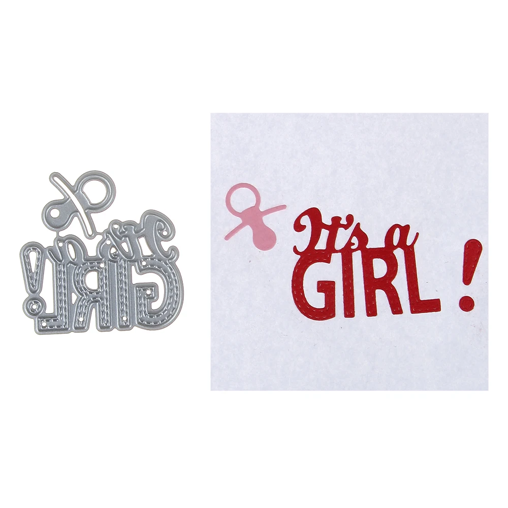 DIY девочка металла стали резки тиснение Крафтовая окраска 3D Скрапбукинг штамп