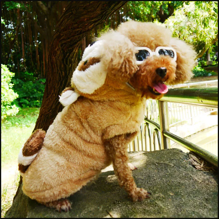 Забавный костюм на Хэллоуин для домашних животных кошек собак медведей одежда