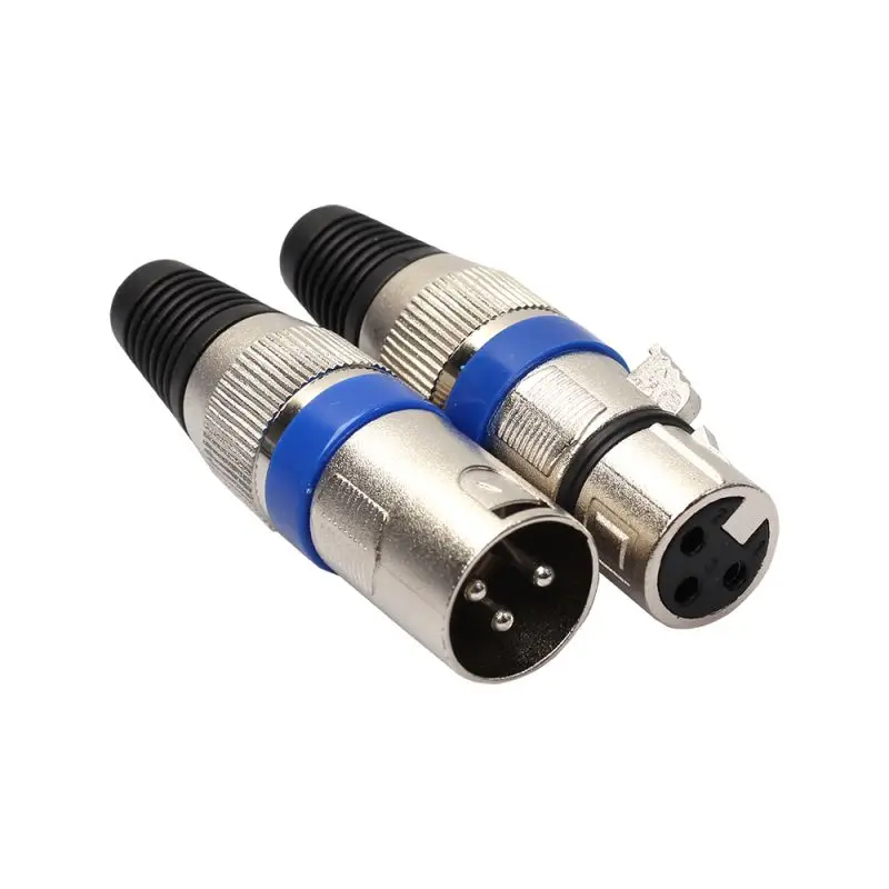 5 пар XLR 3-контактный разъем для микрофона аудио синий Кабельный |