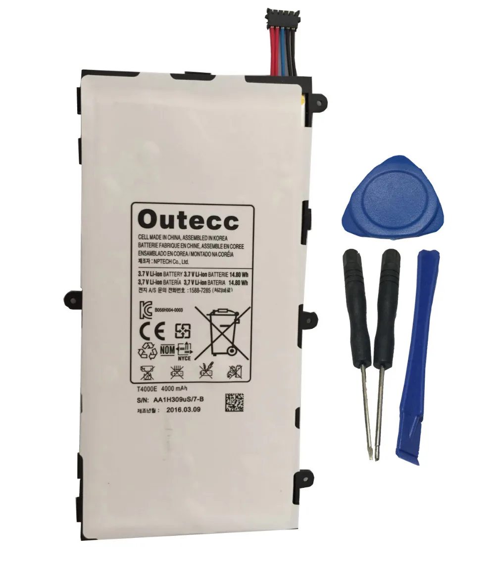 Outecc Замена Батарея для Samsung Galaxy Tab 3 7 &quotSM T210 Планшеты t4000e|battery for samsung|battery samsung