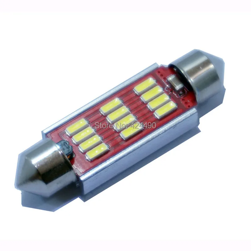 AORUNYEBAO супер яркий Festoon C5W LED 10 SMD 12SMD 3014 31 мм 36 39 41 декодирование Canbus без ошибок 12 В