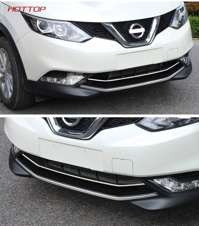 Подходит для NISSAN QASHQAI Передняя решетка решетки ACCENT Крышка нижняя сетка Отделка Стильный Молдинг