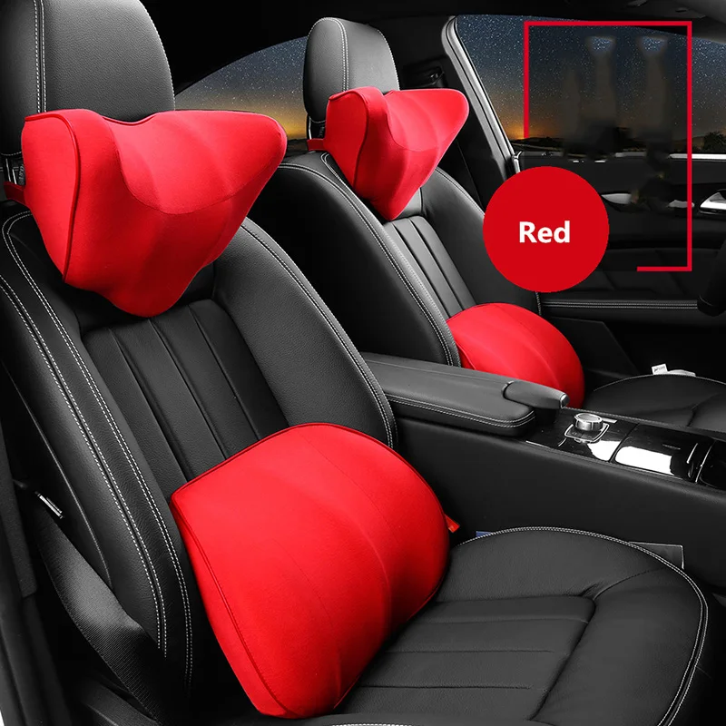 Новый дизайн подголовник для автомобиля подушка шеи наборы пены памяти чистый