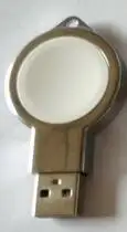 silver-white Магнитное Беспроводное зарядное устройство из цинкового сплава для Apple Watch - Тип штекера: silver-white