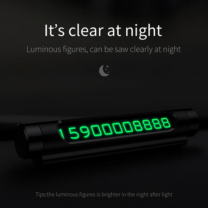 Baseus Автомобильная карточка с телефоном для временной парковки держатель