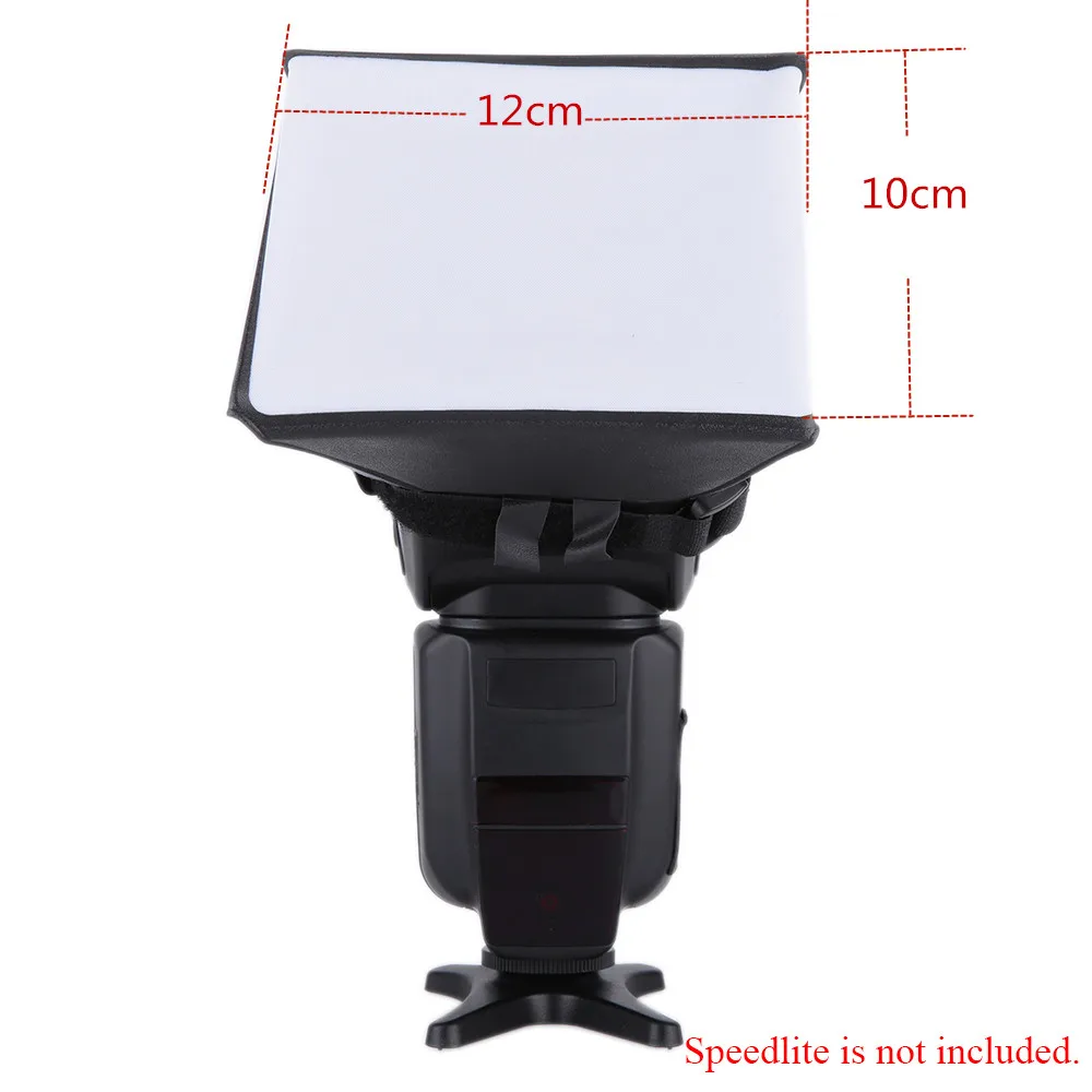 12*10cm Portable Photography accessories Flash Diffuser Mini Softbox Kit for all brands of DSLR Speedlite | Электроника