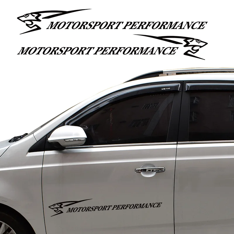 

Racing leopard Motorsport design car styling,car side door decor vinyl stickers and decals die cut for mercedes/volvo/chevrolet