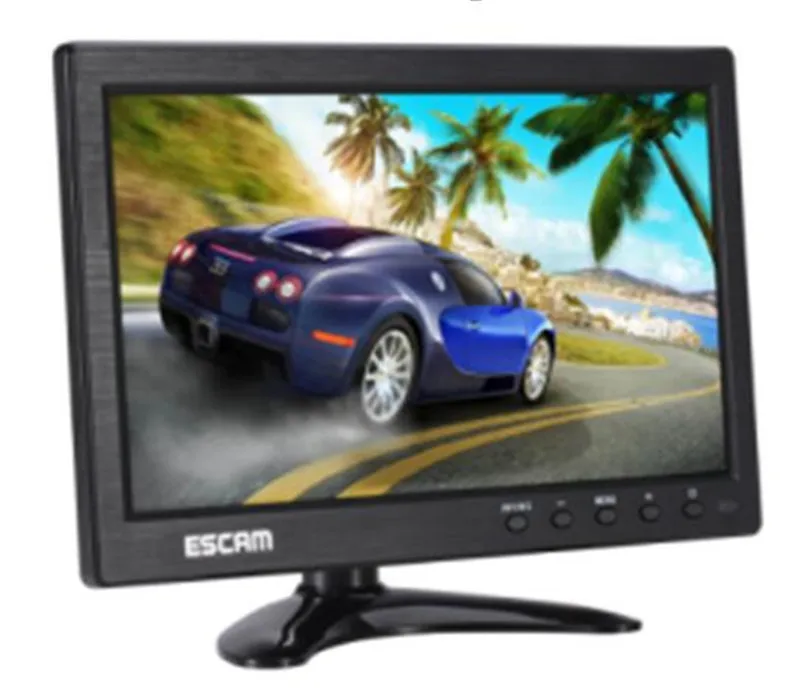 ESCAM многоязычный 10 дюймовый IPS LCD CCTV монитор VGA HDMI AV BNC USB вход|cctv monitor|lcd cctv monitorcctv lcd
