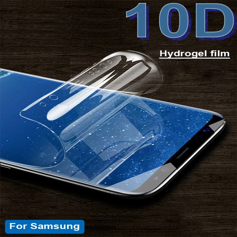 

10D Curved Full Protective Hydrogel Film For Samsung S10 S8 S9 Plus Screen Protector For Samsung Note 8 9 S7Edge No Glass