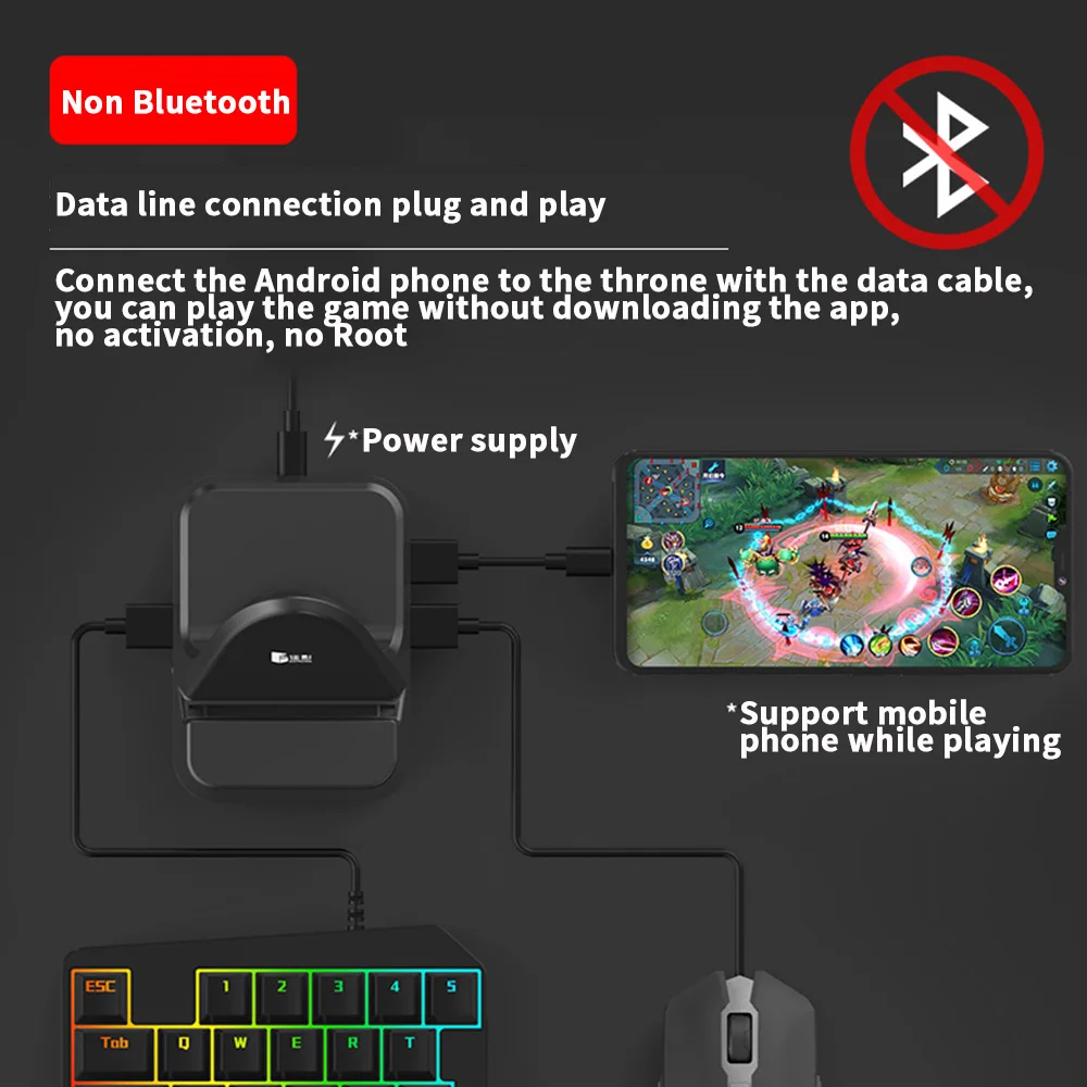 Gamwing NEX PUBG мышь клавиатура Android мобильный телефон специальная мобильная игра вспомогательный периферийный пистолет мышь и клавиатура конвертер