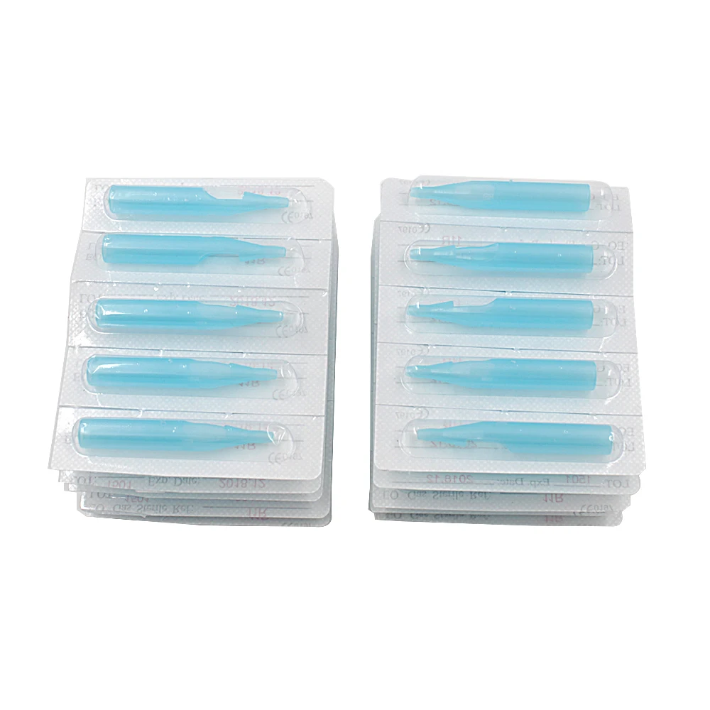Одноразовые Иглы для татуировок и наконечники трубок набор 100 шт.