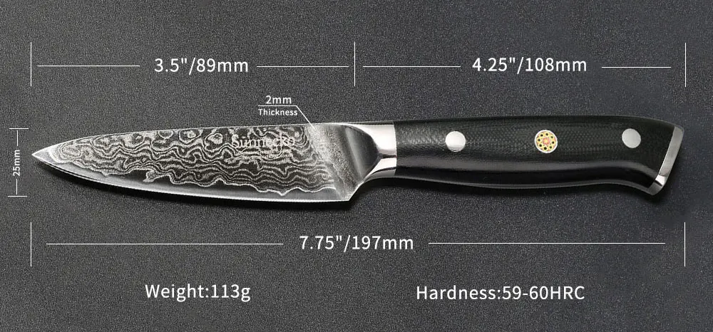 SUNNECKO 5 шт. набор кухонных ножей Santoku ножи для чистки овощей и фруктов Дамасская сталь японский резак инструмент G10 ручка нож шеф-повара