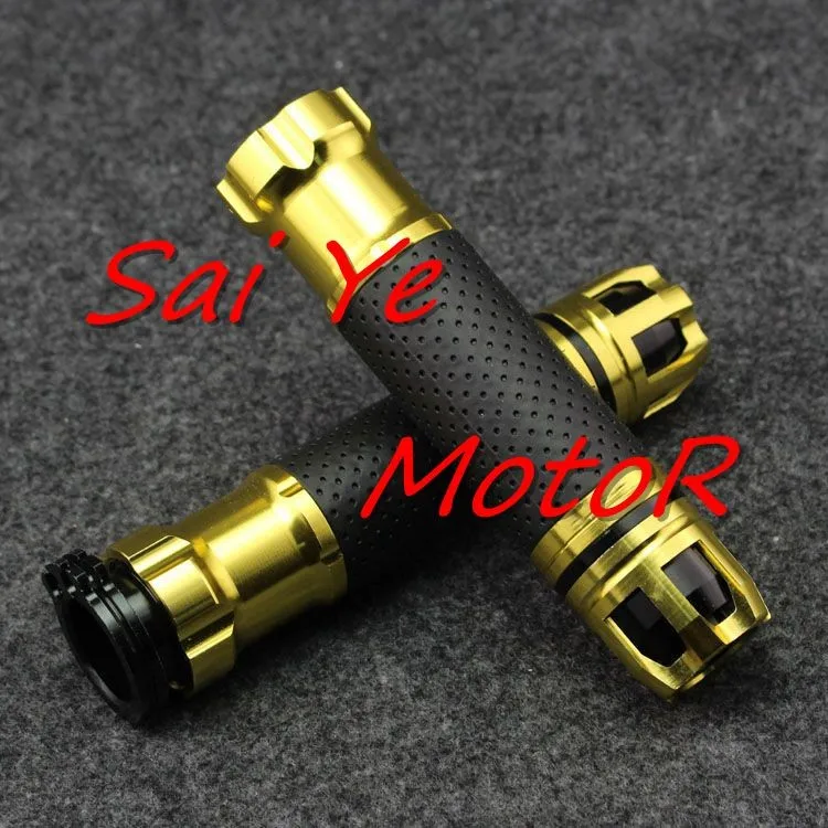 

Free Shipping 7/8'' Motorcycle Handle bar CAPS Handlebar Grips CNC 22MM Universal FOR Honda CBR600RR CBR600 F2 F3 F4 F4I F5 Gold