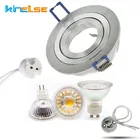 Диммируемый встраиваемый Точечный светильник GU10 5 Вт, 220 В переменного тока, MR16, светодиодный прожектор, стеклянная Светодиодная лампа COB, светодиодный точесветильник льник, цоколь GU10, цоколь GU5.3, гнездо