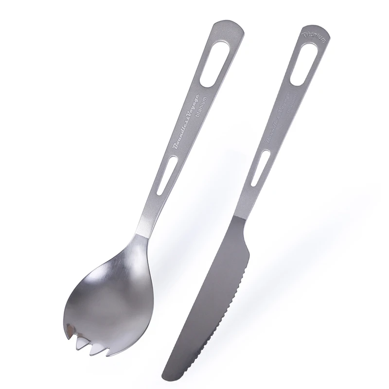 Безграничные вояжи титановые походные столовые приборы, ложка, вилка Spork нож палочки для еды портативная посуда столовые приборы набор беспорядок