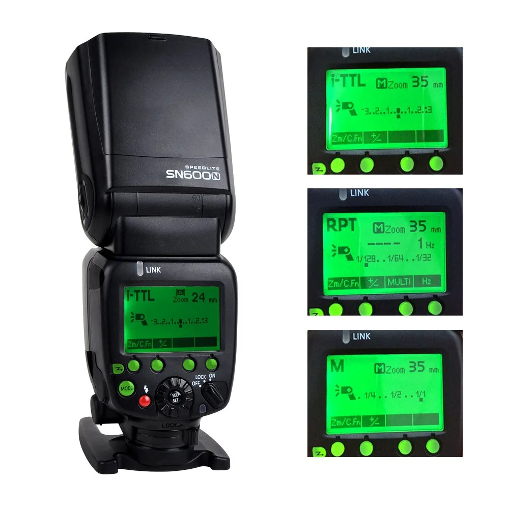 Вспышка SHANNY SN600N i-TTL HSS 1/8000s для Nikon D7200 D7100 D7000 D5500 D5300 D5200 D5100 D5000 D750 D600 SLR | Электроника