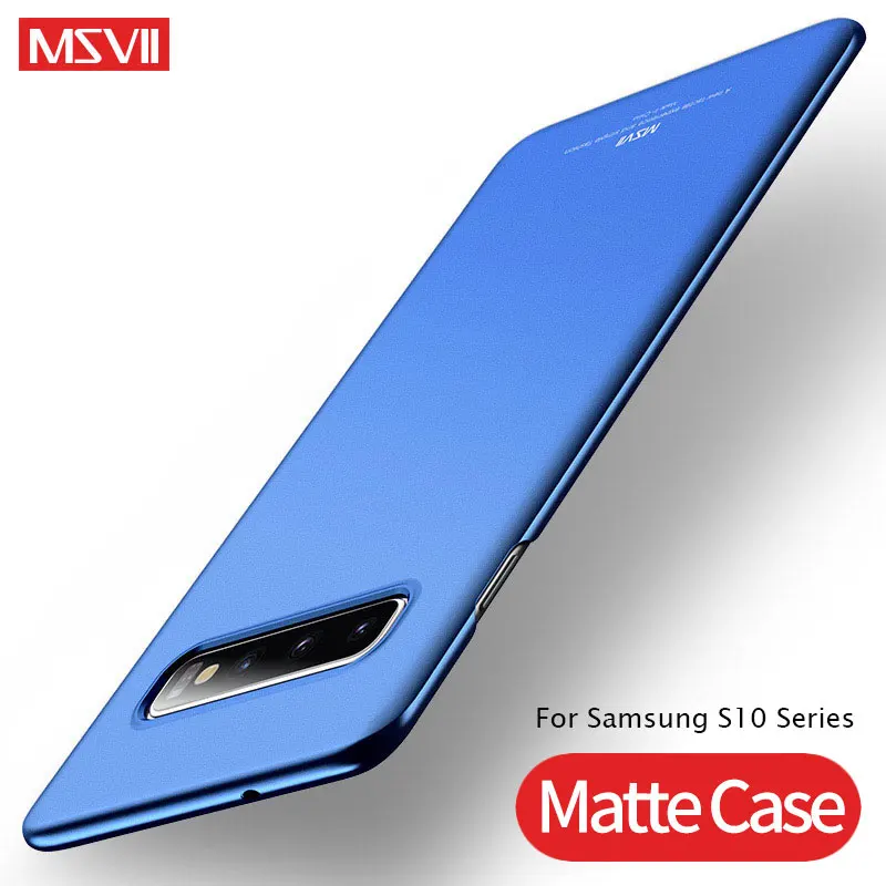 Для Samsung Galaxy S10 чехол MSVII тонкий матовый для Plus жесткий S10E Lite чехол|Бамперы| |