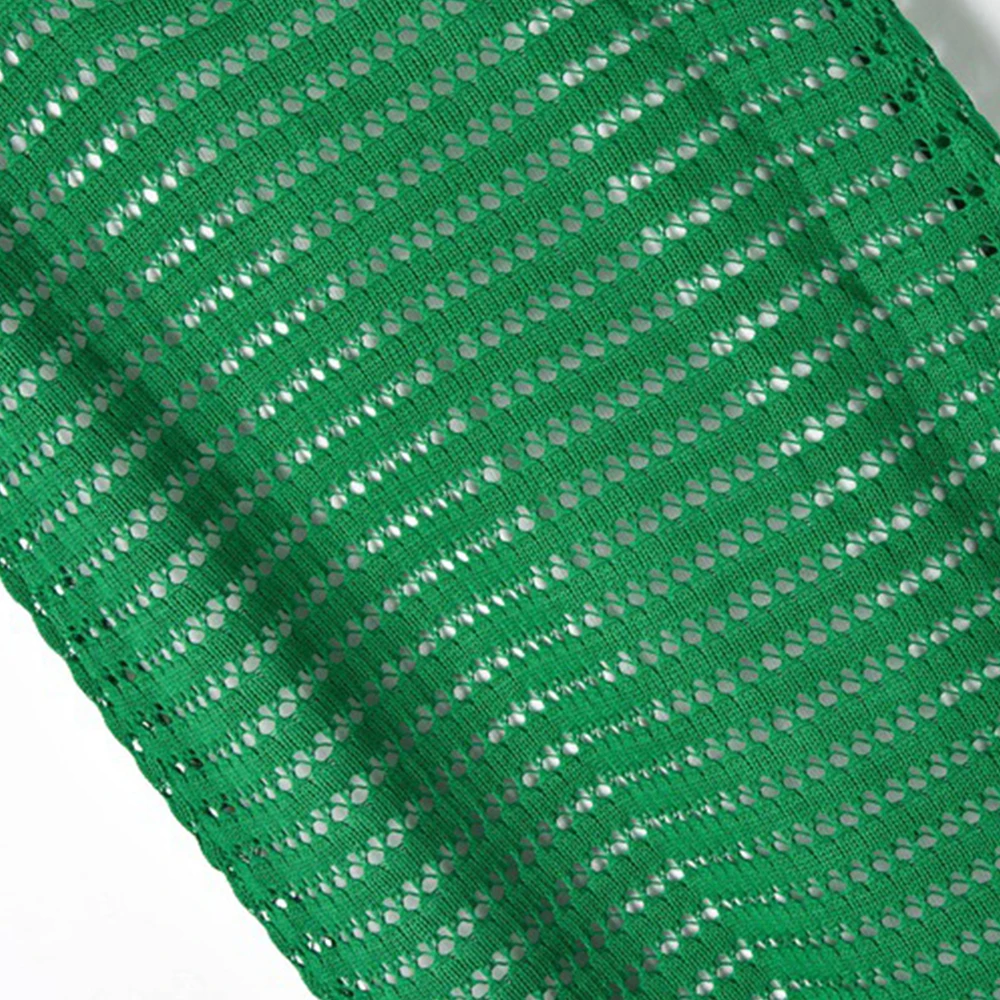 FTGSDLONG модное корейское летнее вязаное платье с круглым вырезом винтажное женское