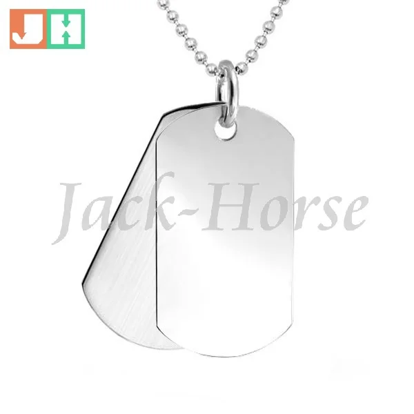 Акция модные бирки для собак военные из нержавеющей стали мужские ожерелья