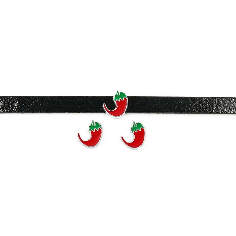 10pcs DIY accessory Pepper Slide Charm Bead 8MM Dog Cat Collar Wristband | Украшения и аксессуары